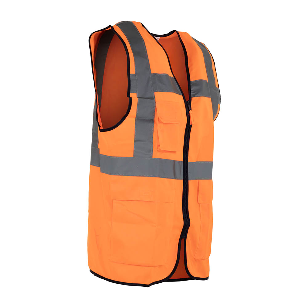 Vesta reflectorizanta portocalie de protectie inalta vizibilitate Manager, Renania, art.5B49 (91941)_1